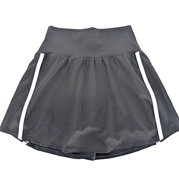Joy Lab Womens Black Side Stripe Sporty Skort XS Active Running Gym Athleisure - Picture 1 of 9
